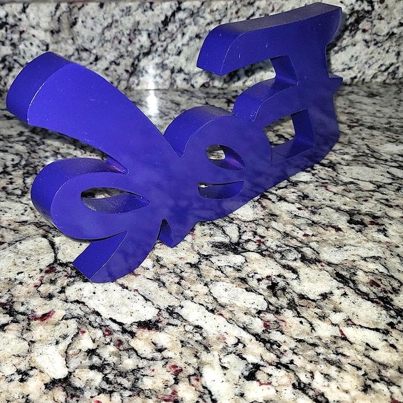 Purple Eek wooden Halloween sign. New and unused. - Picture 2 of 7